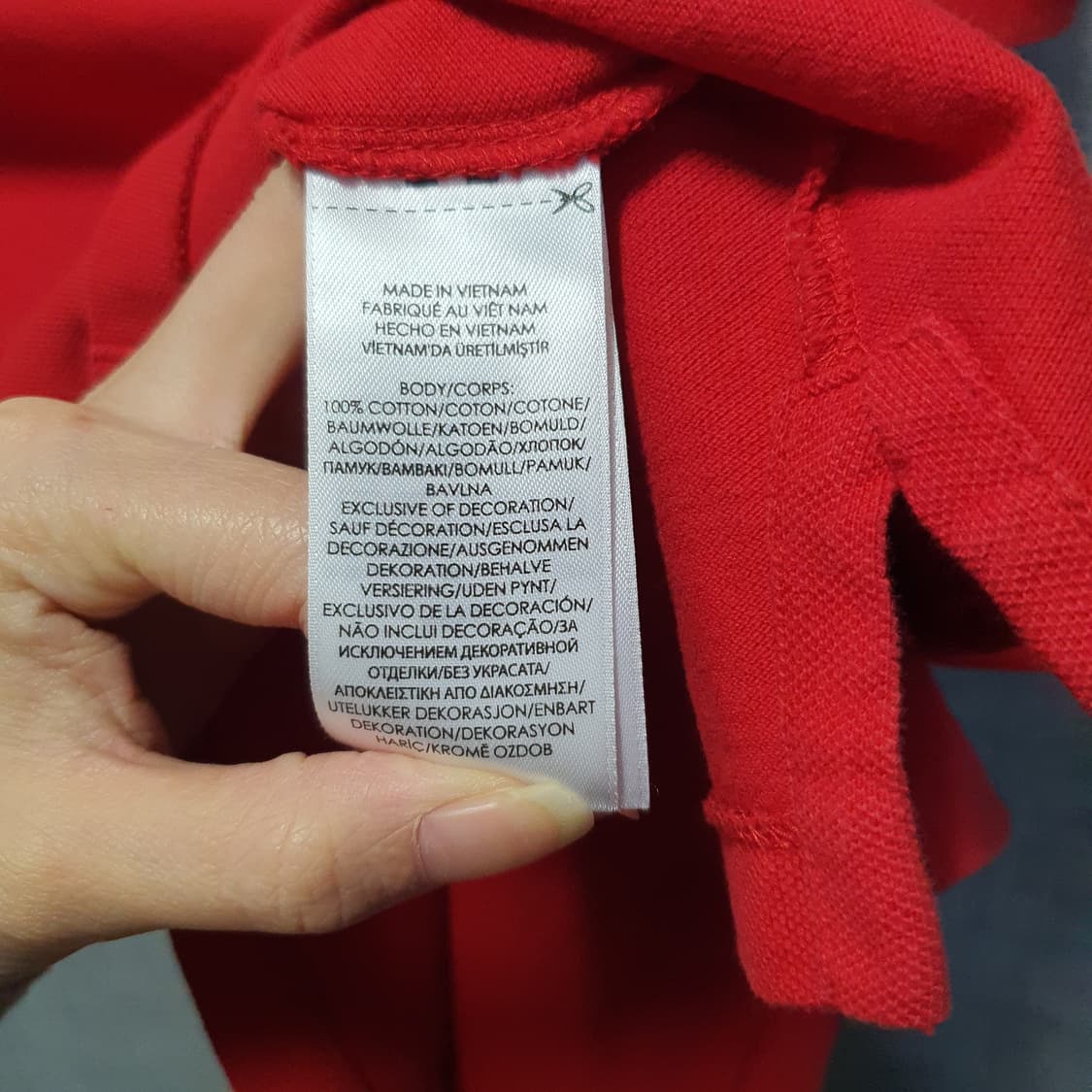 폴로 랄프로렌 클래식핏 레드 반팔 카라티셔츠  상품이미지5