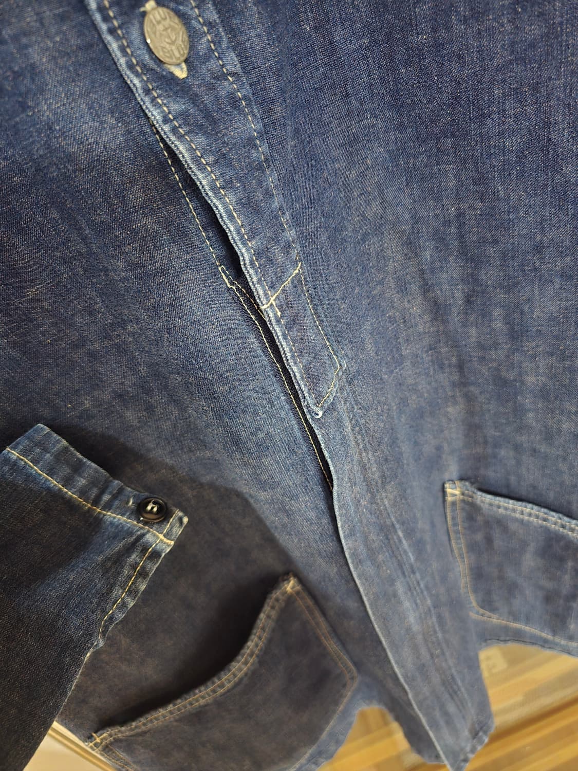 블루 블루 커버올 자켓 3사이즈입니다. 상품이미지3