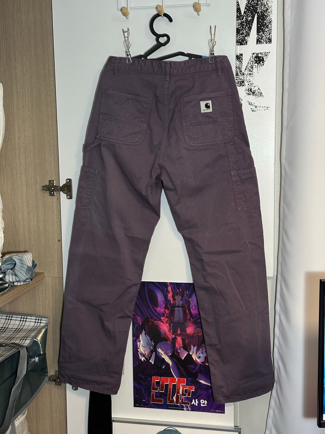 [27] 칼하트 워크 팬츠 바지 퍼플, 보라색 상품이미지3