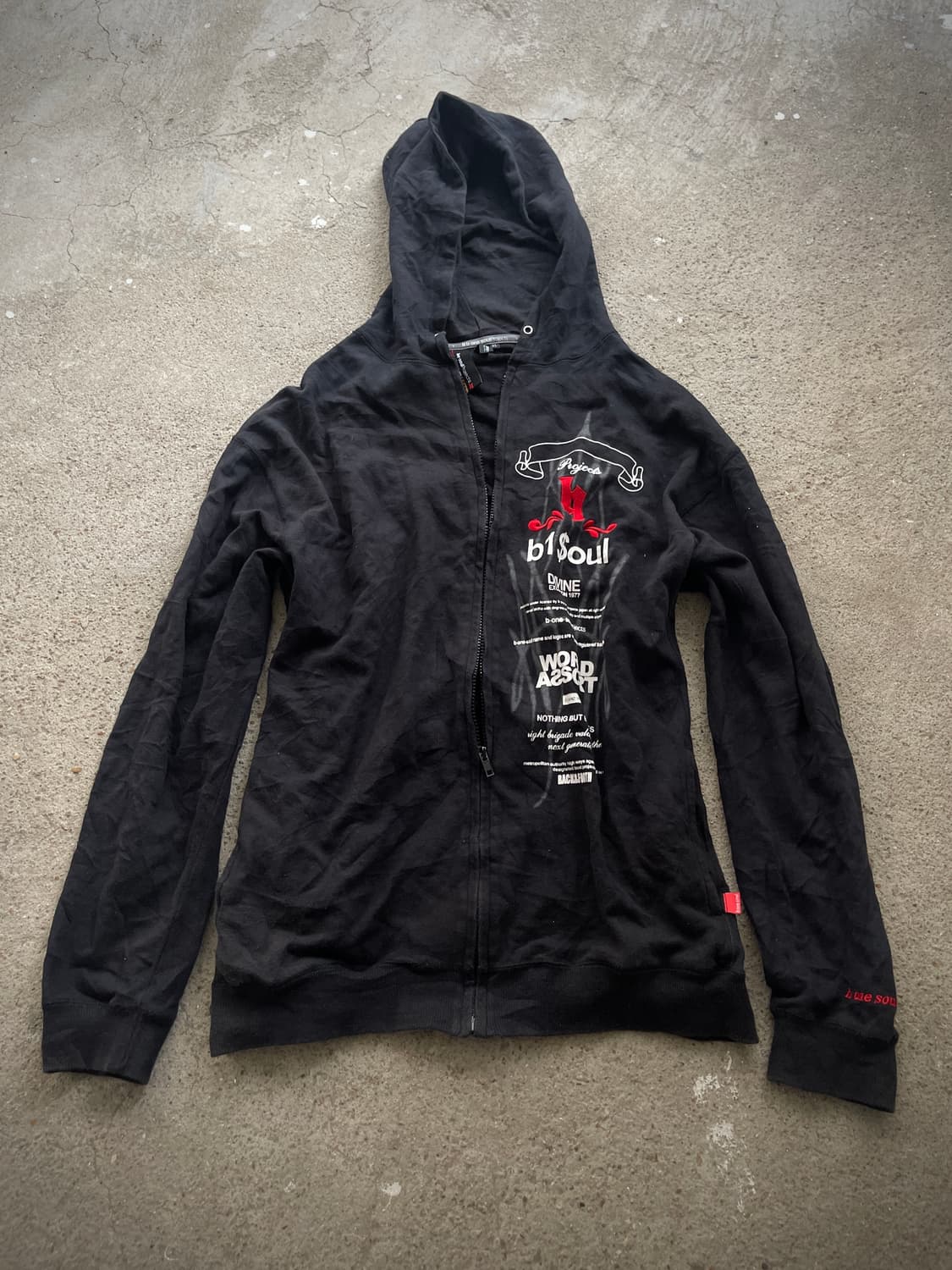 (B one soul)y2k zip up hoody 상품이미지1