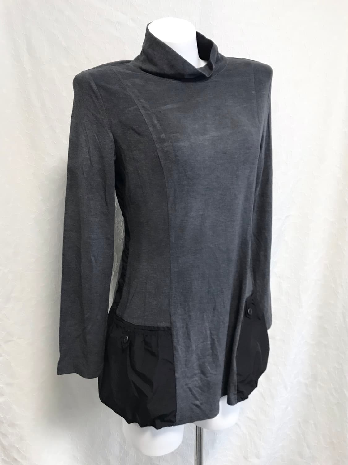 빈티지 아카이브 니혼진 하이넥 포켓 롱슬리브 탑 상품이미지1