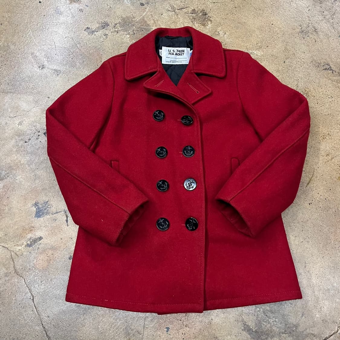 [정품] Schott U.S. TAIN 빨간색 피코트 더블 버튼 b17 상품이미지2