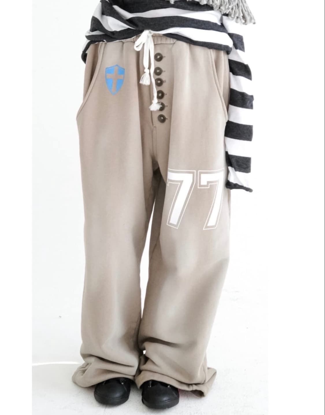 샵페어리 button jursey sweatpants cocoa 상품이미지2