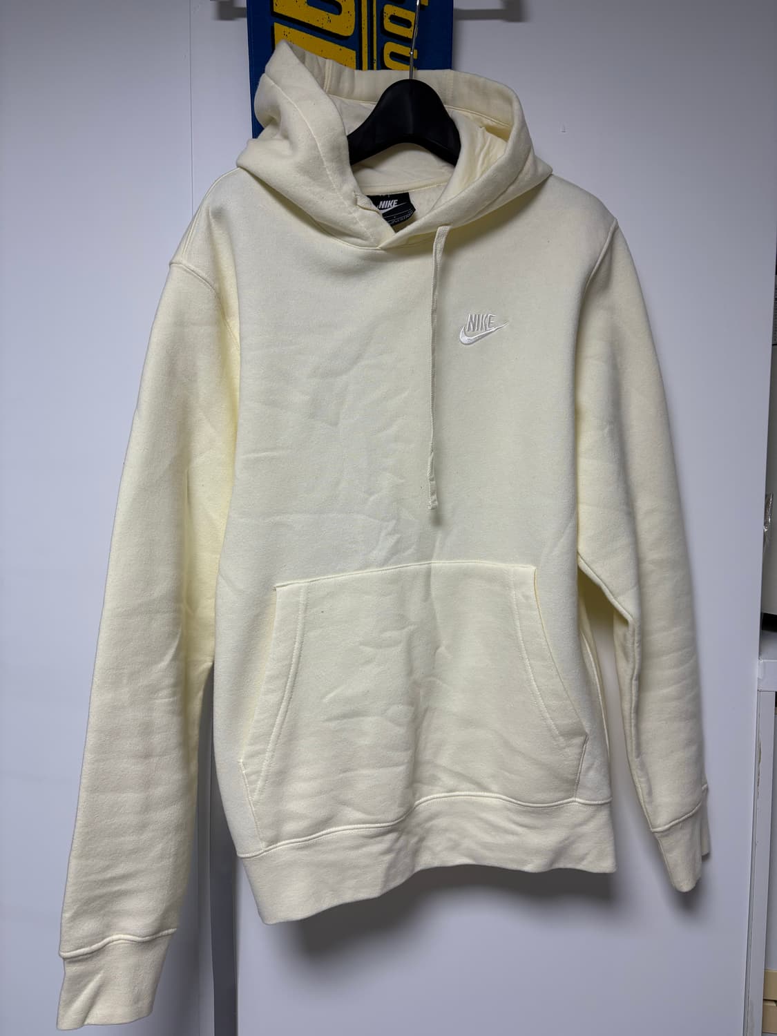 나이키 레몬색 기모 후드티S 상품이미지1