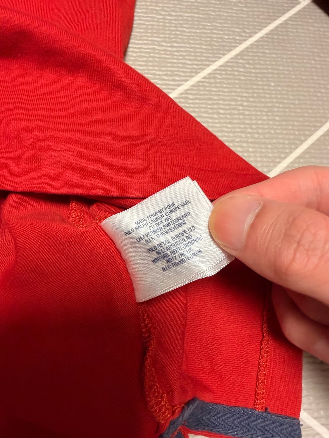 폴로 빅포니 성조기 긴팔 럭비티 레드 상품이미지8