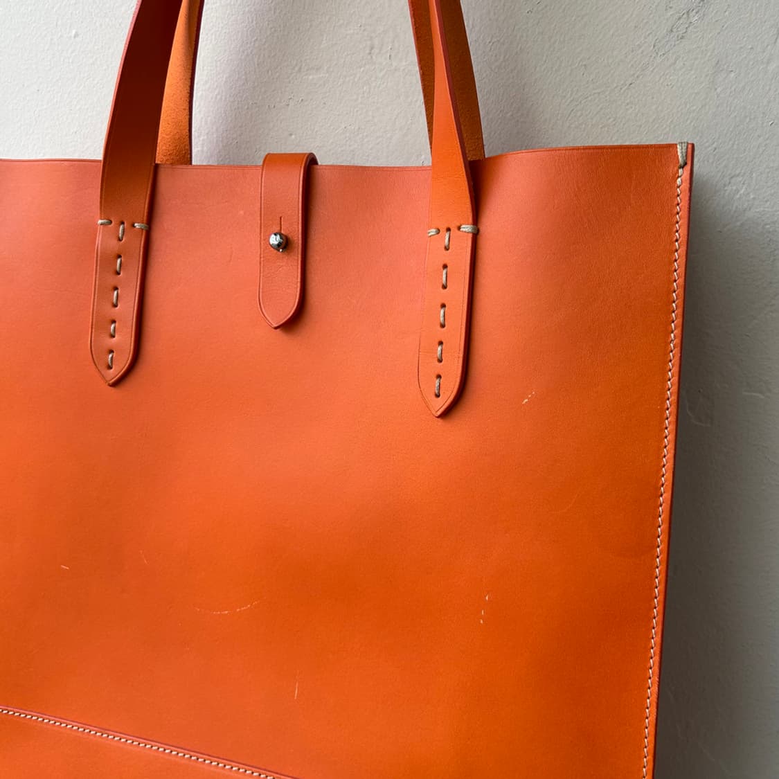 16555 - 랄프로렌 퍼플 라벨 레더 토트백 상품이미지9