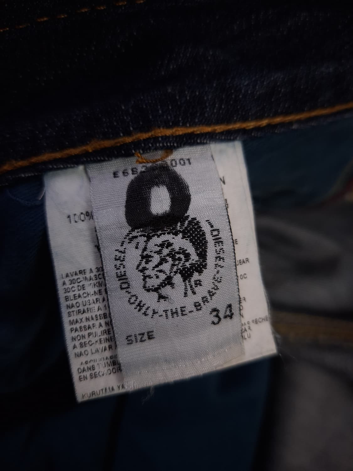 오리지날 디젤 Diesel 빈티지 워싱 데님진 상품이미지5