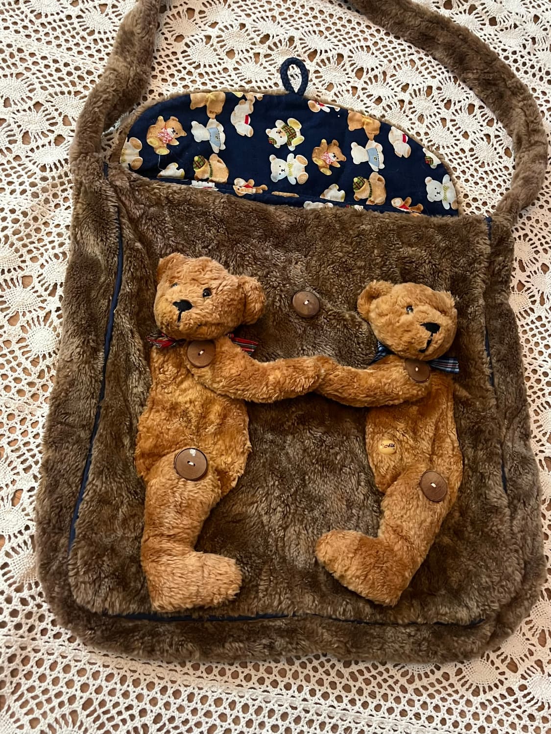 빈티지 테디베어 크로스백 숄더백 토트백 상품이미지4