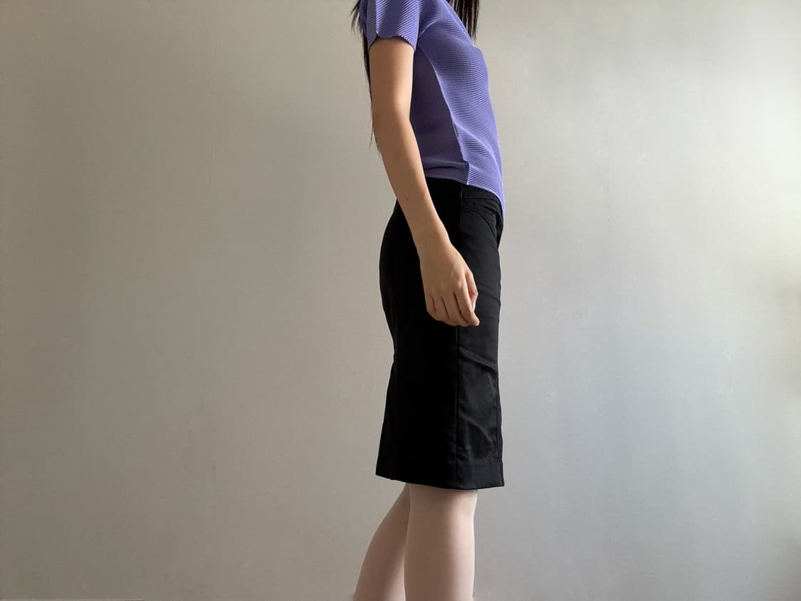 midi skirt, classic black 상품이미지3