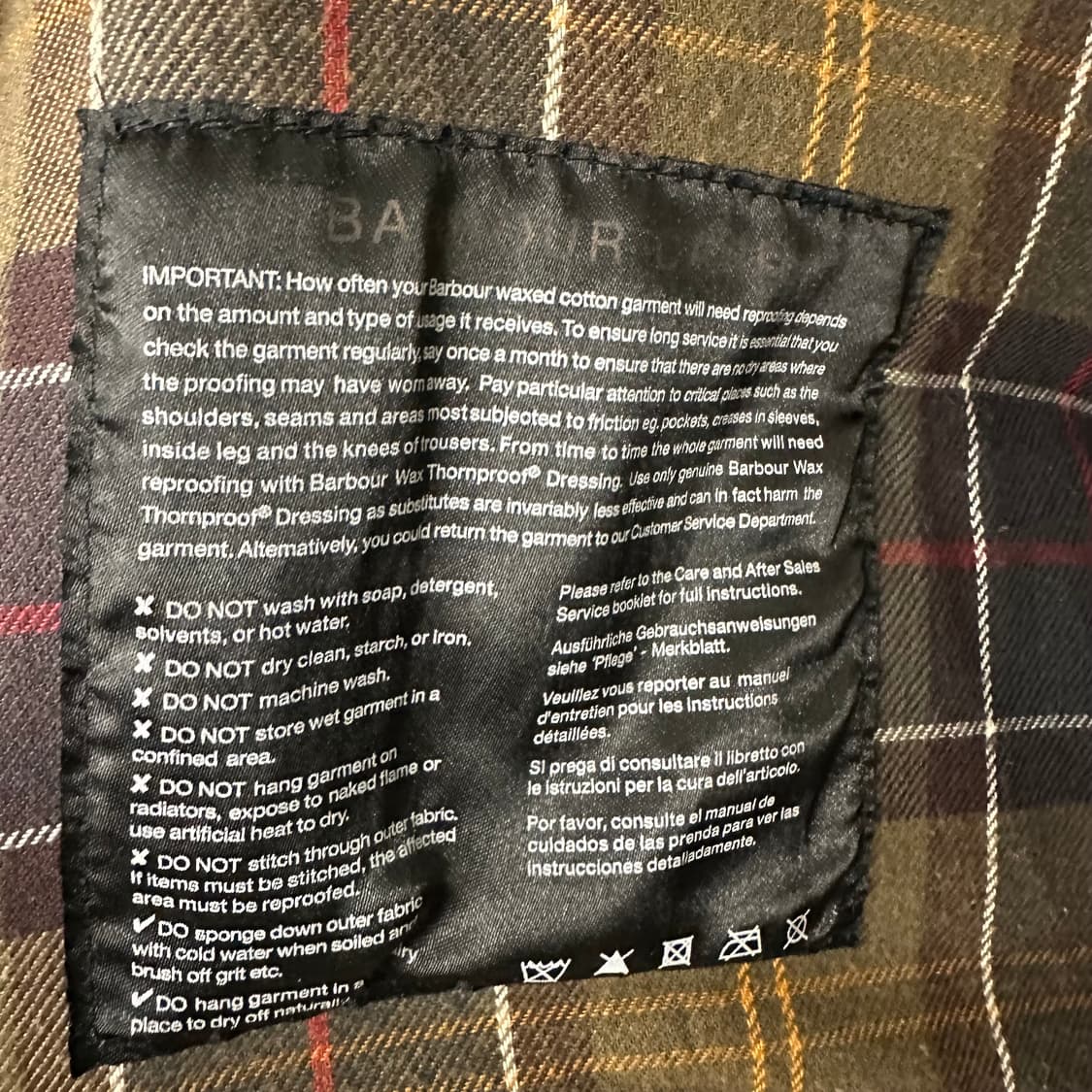 바버 클래식 뷰포트 왁스 자켓 ‘세이지’ 상품이미지7