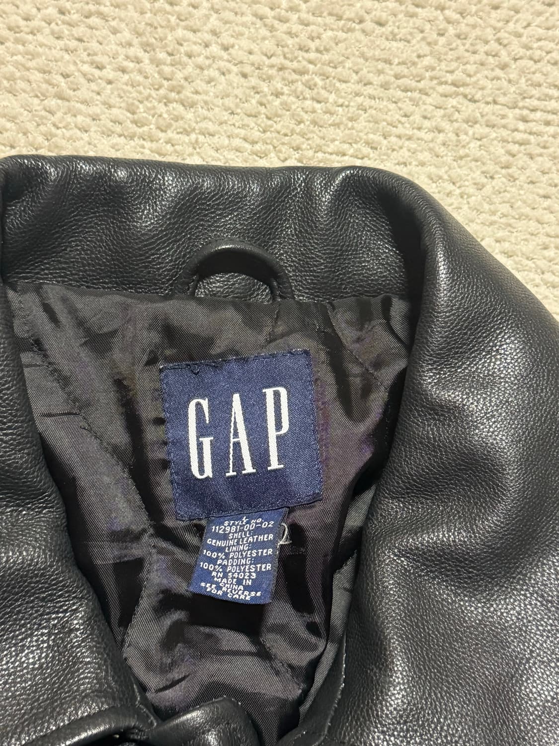 90s Old GAP 카우레더 카코트 L 상품이미지3