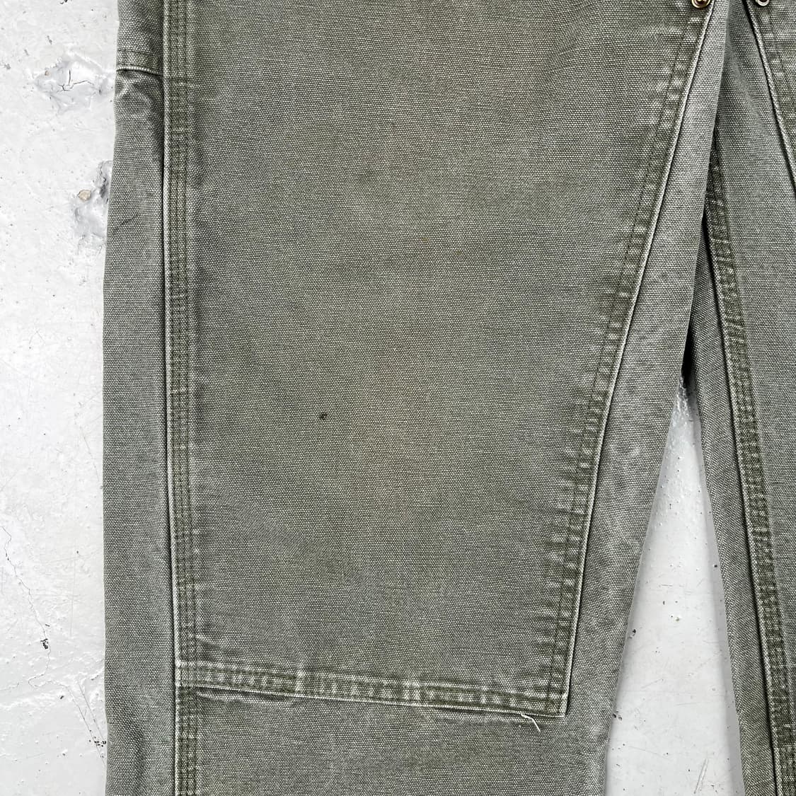 빈티지 칼하트 모스그린 더블니 워크 팬츠 B136MOS 상품이미지6