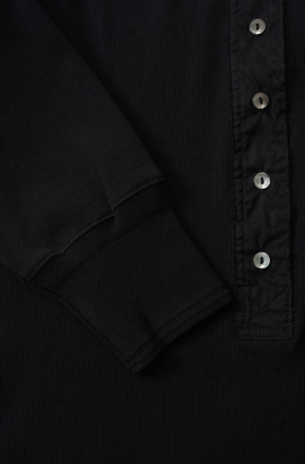 낫띵리튼 빈티지 버튼 티셔츠 블랙 (nothing written) 상품이미지6