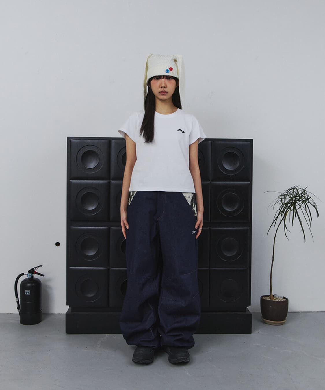 탄산마그네슘 포니 아플리케 티셔츠 상품이미지2