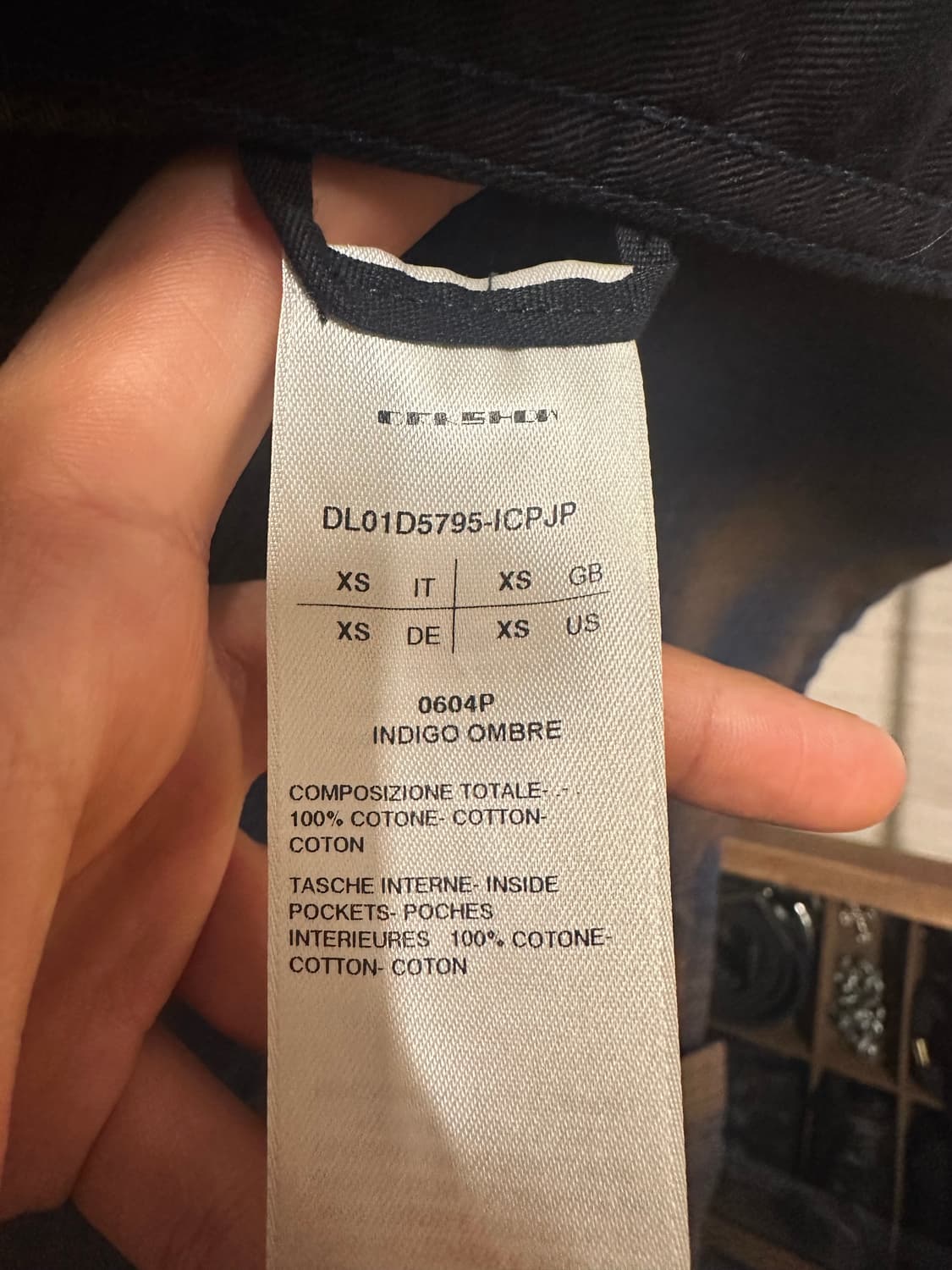 릭오웬스 다크쉐도우 인디고 체크셔츠 상품이미지6