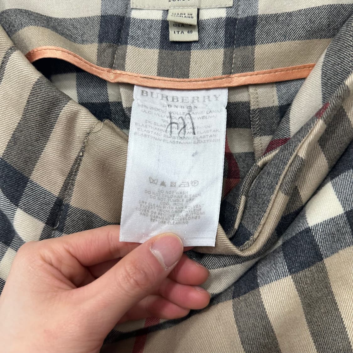 버버리 노바 체크 랩스커트 상품이미지7