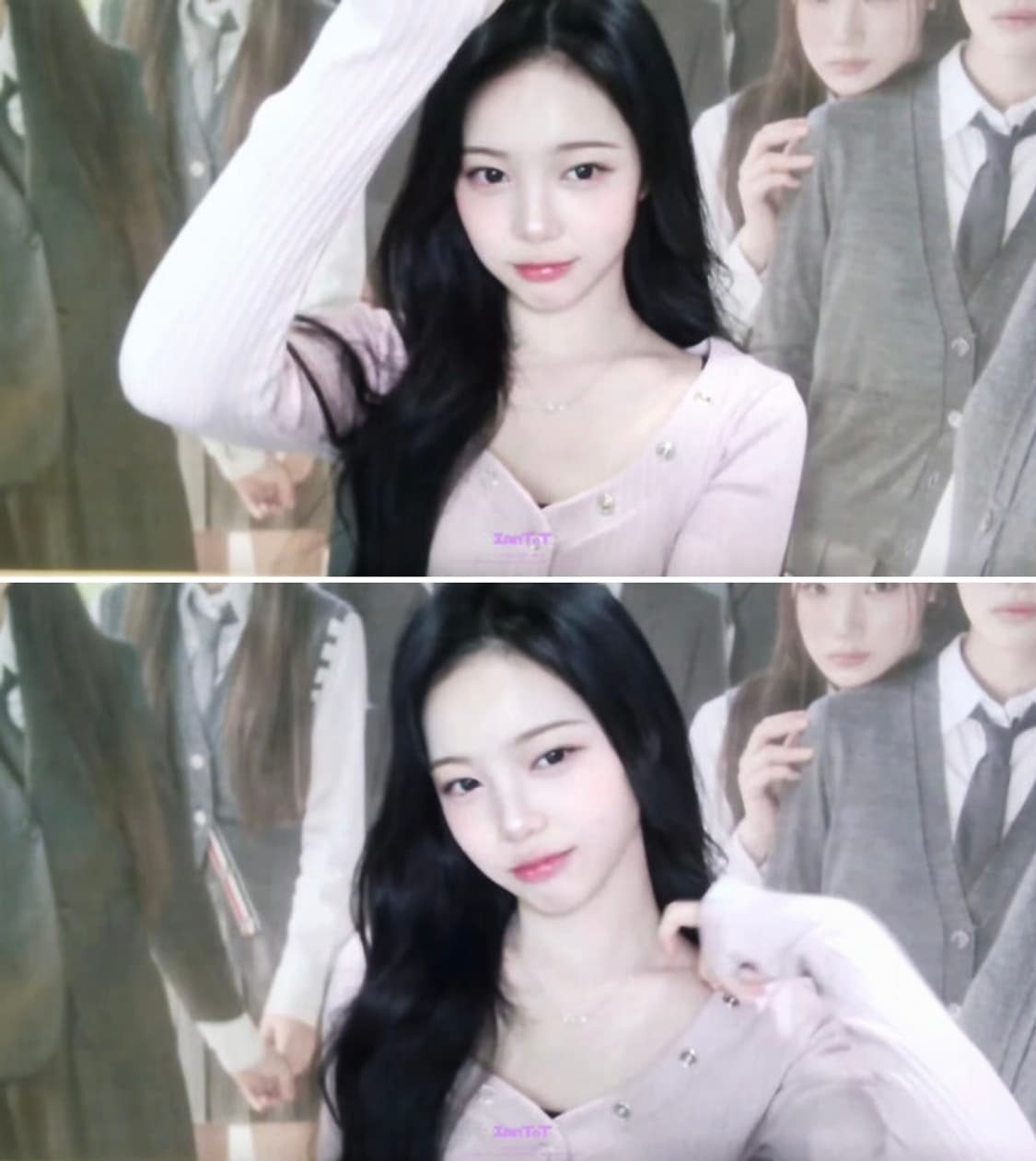 플리즈노팔로우 버니 스냅 버튼 탑 핑크 (하츠투하츠 이안 착용) 상품이미지1