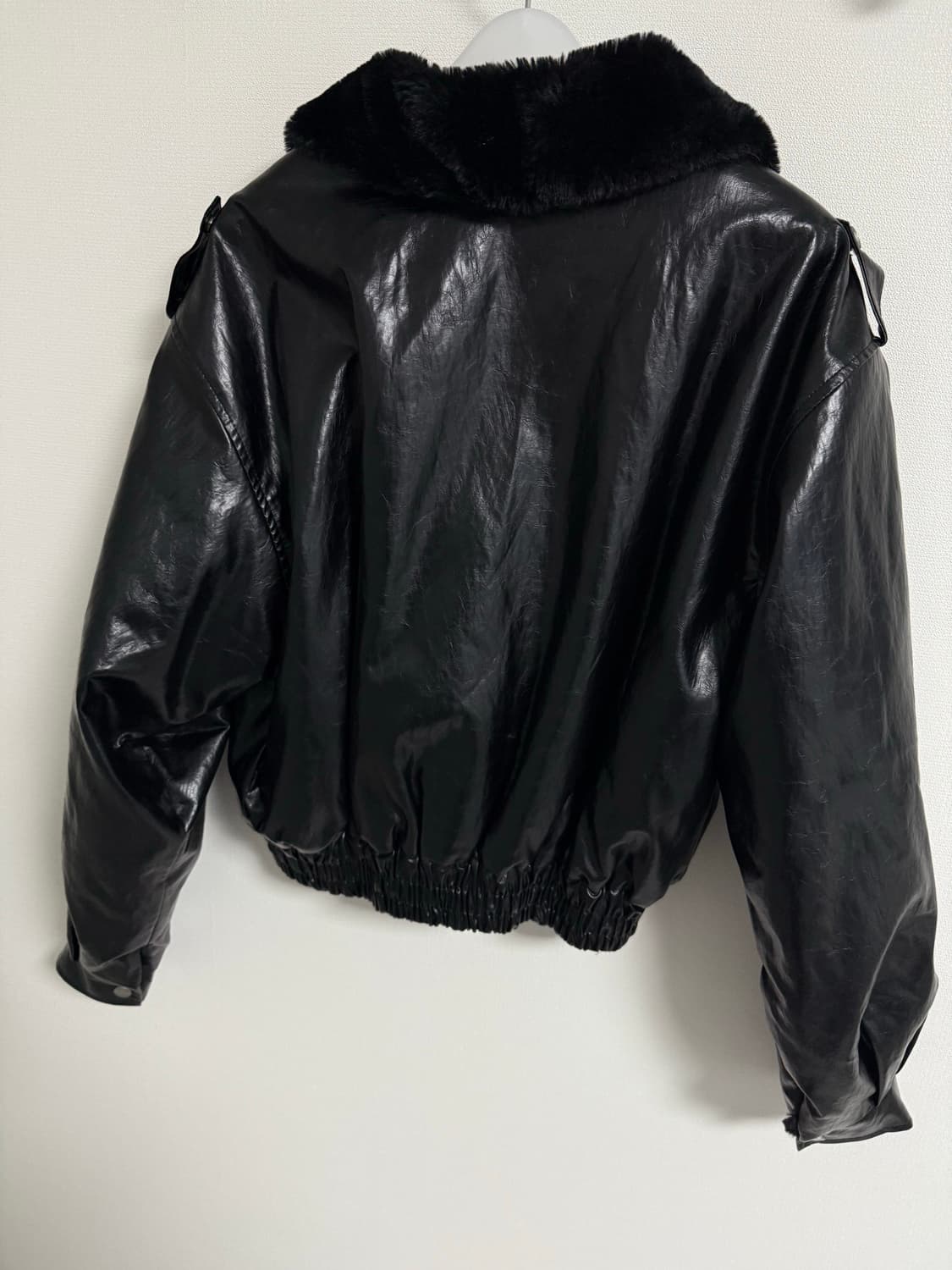 보헤미안서울 크링클 레더 퍼 블루종 점퍼 보헴서 상품이미지2