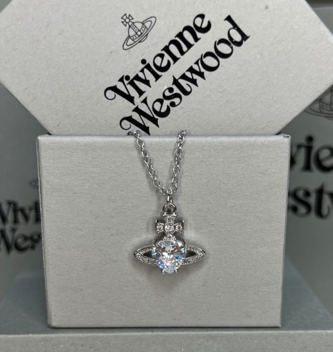 비비안웨스트우드 아카이브 아리엘라 하트 orb 팬던트 목걸이 상품이미지1