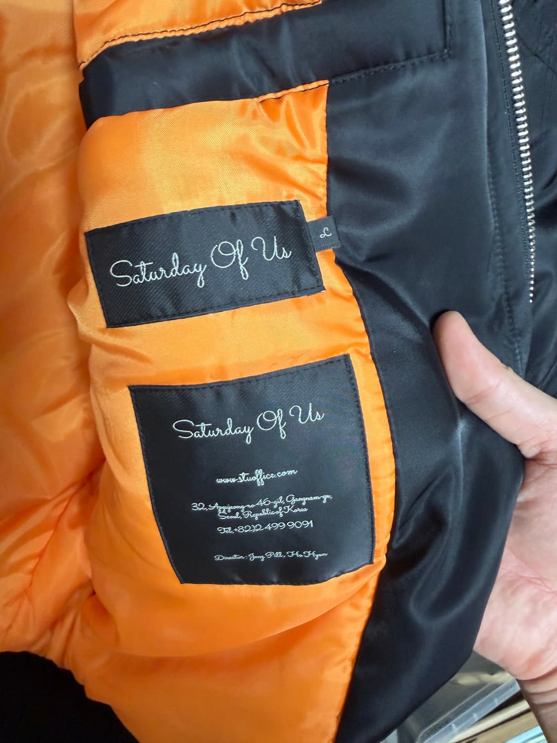 stu 라운드 숏 봄버 블랙 상품이미지3