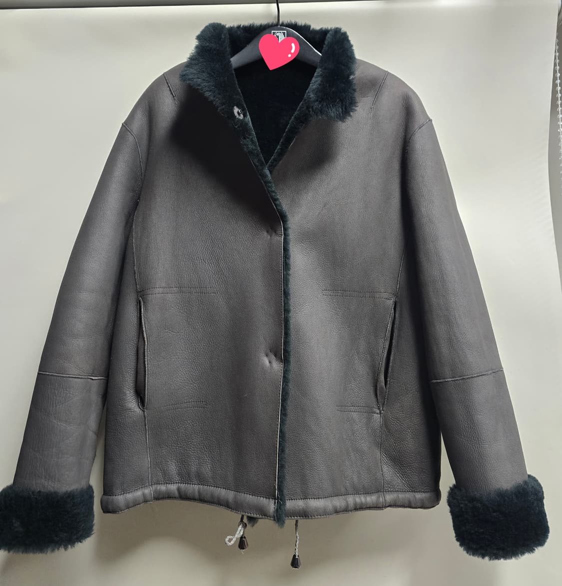 데무 양가죽.양모 리버시블 자켓 77 상품이미지4