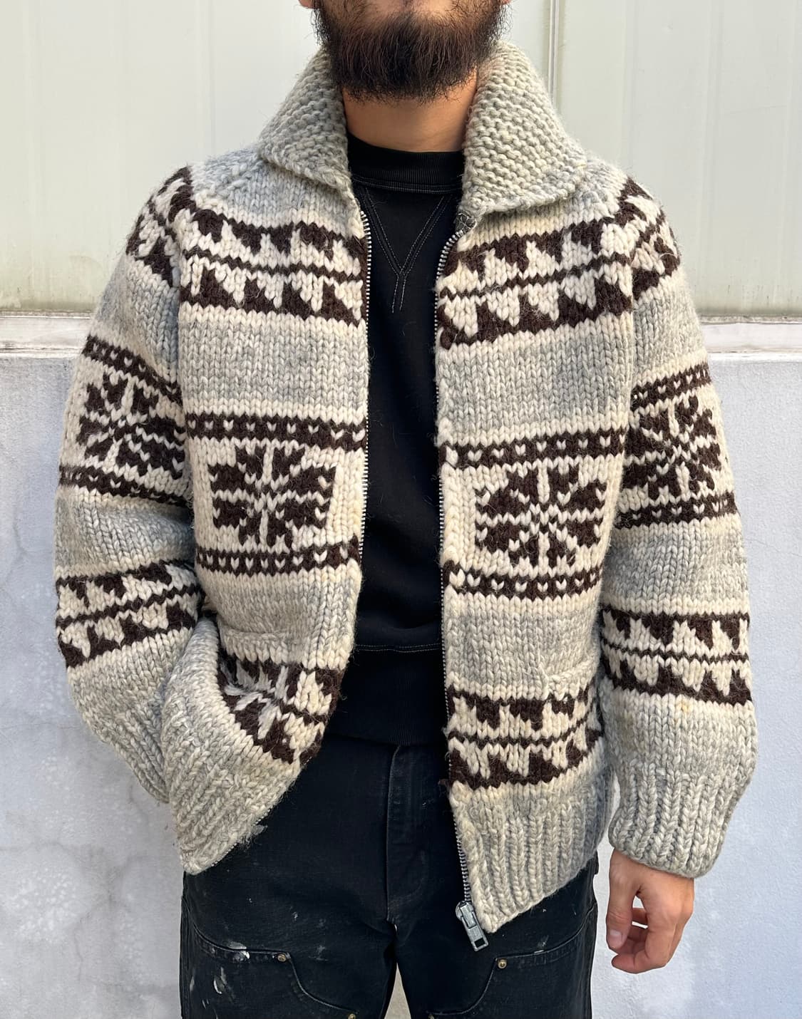 [코위찬] •90s Canada Tuak Wool Cowichan 상품이미지1