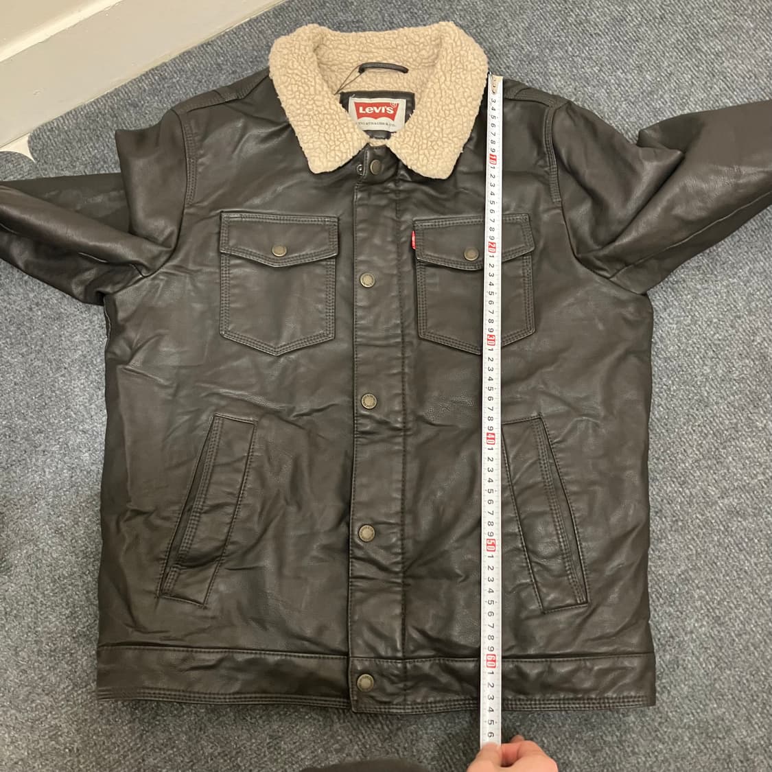 N74 리바이스 쉐르파 가죽 자켓 상품이미지6