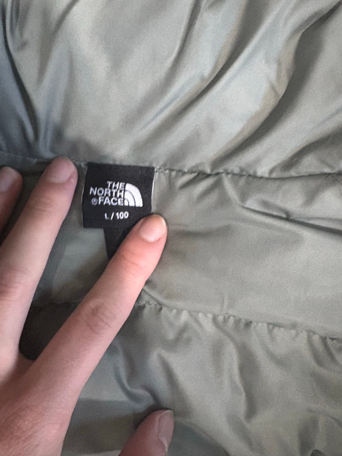 [새상품급 L] 노스페이스 눕시 온볼 올리브 패딩 상품이미지2