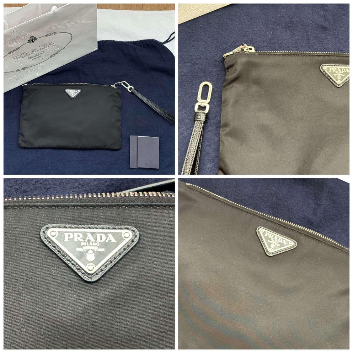 Prada Re-Nylon & Saffiano Leather Pouch  상품이미지6