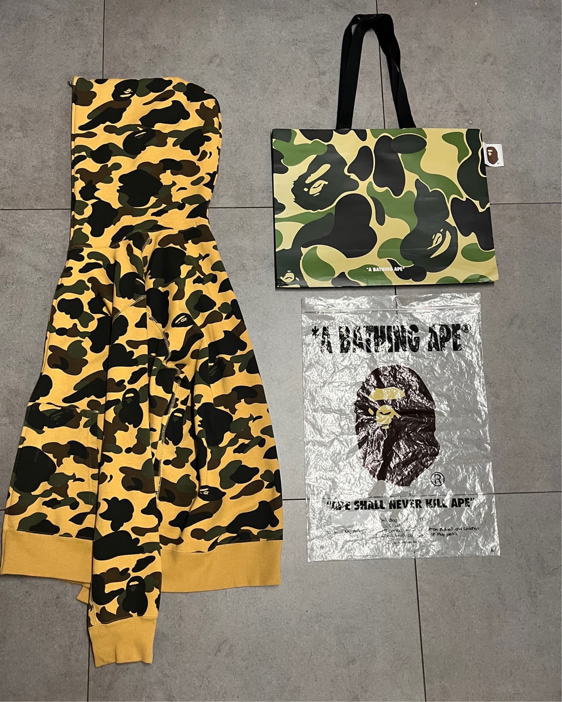 베이프 황계 후드집업 상품이미지2