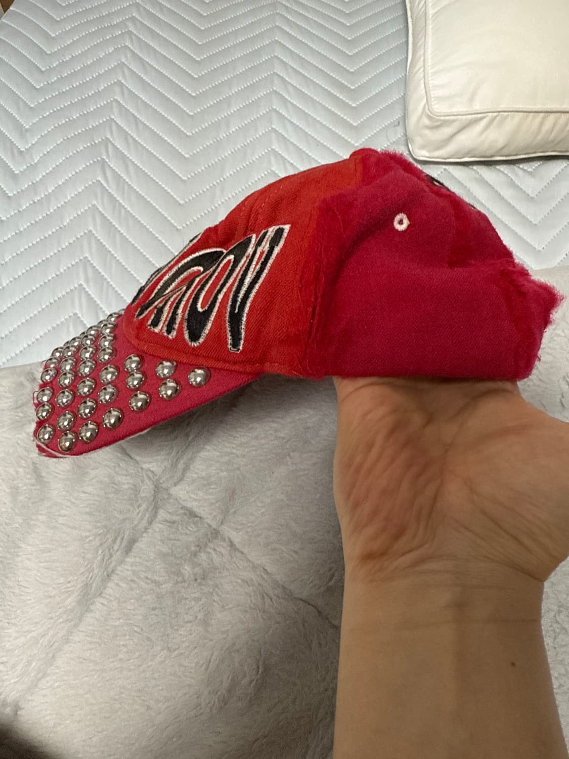 ( 레어) 조슈아자말 레드윙 스터드장식 빈티지 볼캡 상품이미지3