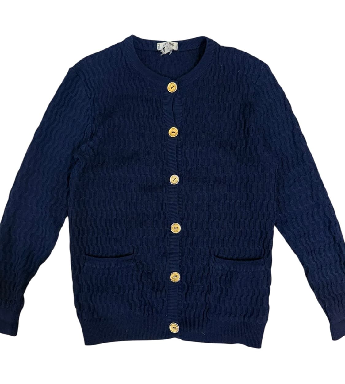 올드 셀린느 90s 금장버튼 가디건 상품이미지2