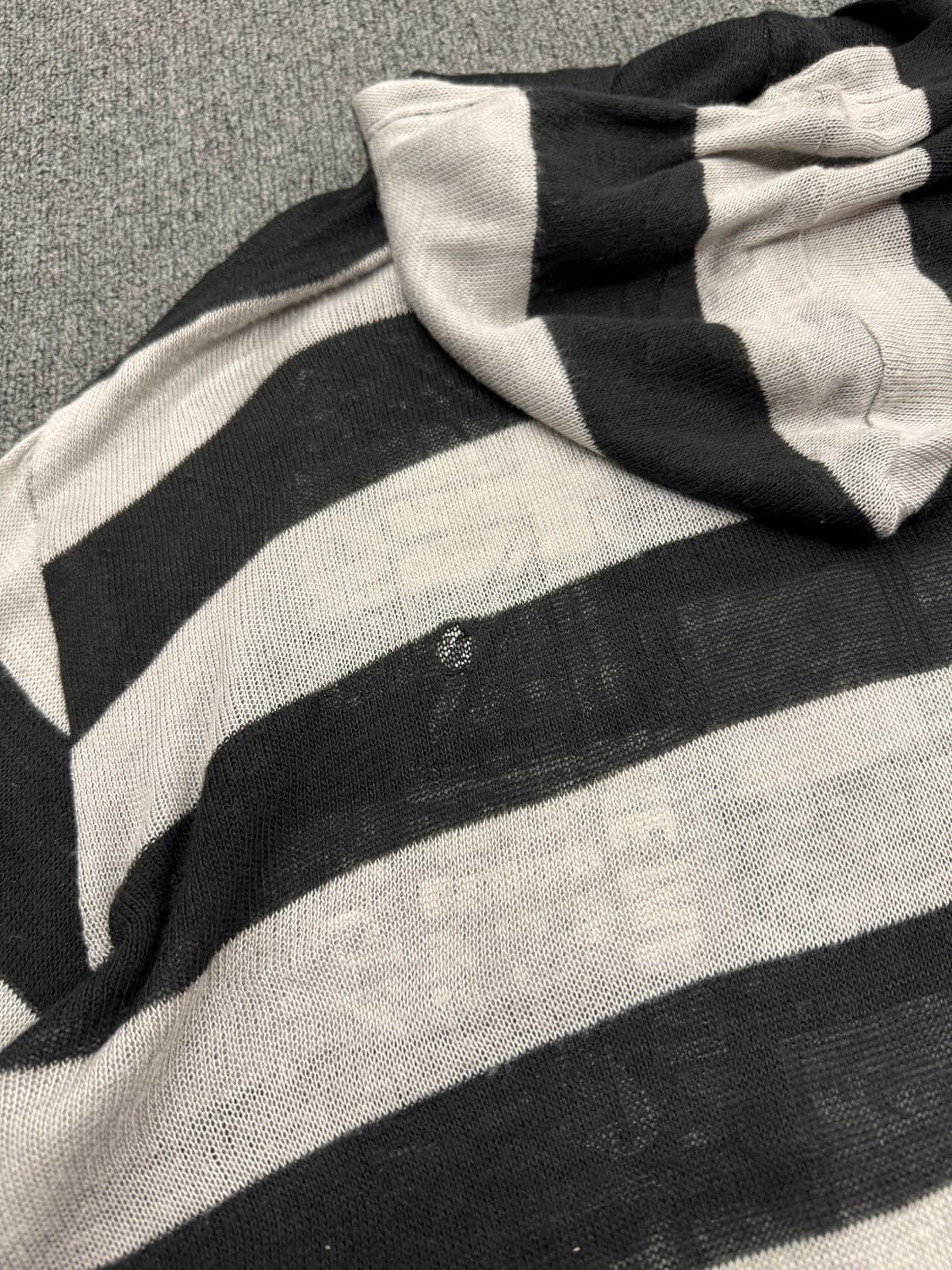 LL)Japanese vintage Y2K 스트라이프 니트 후드 상품이미지8