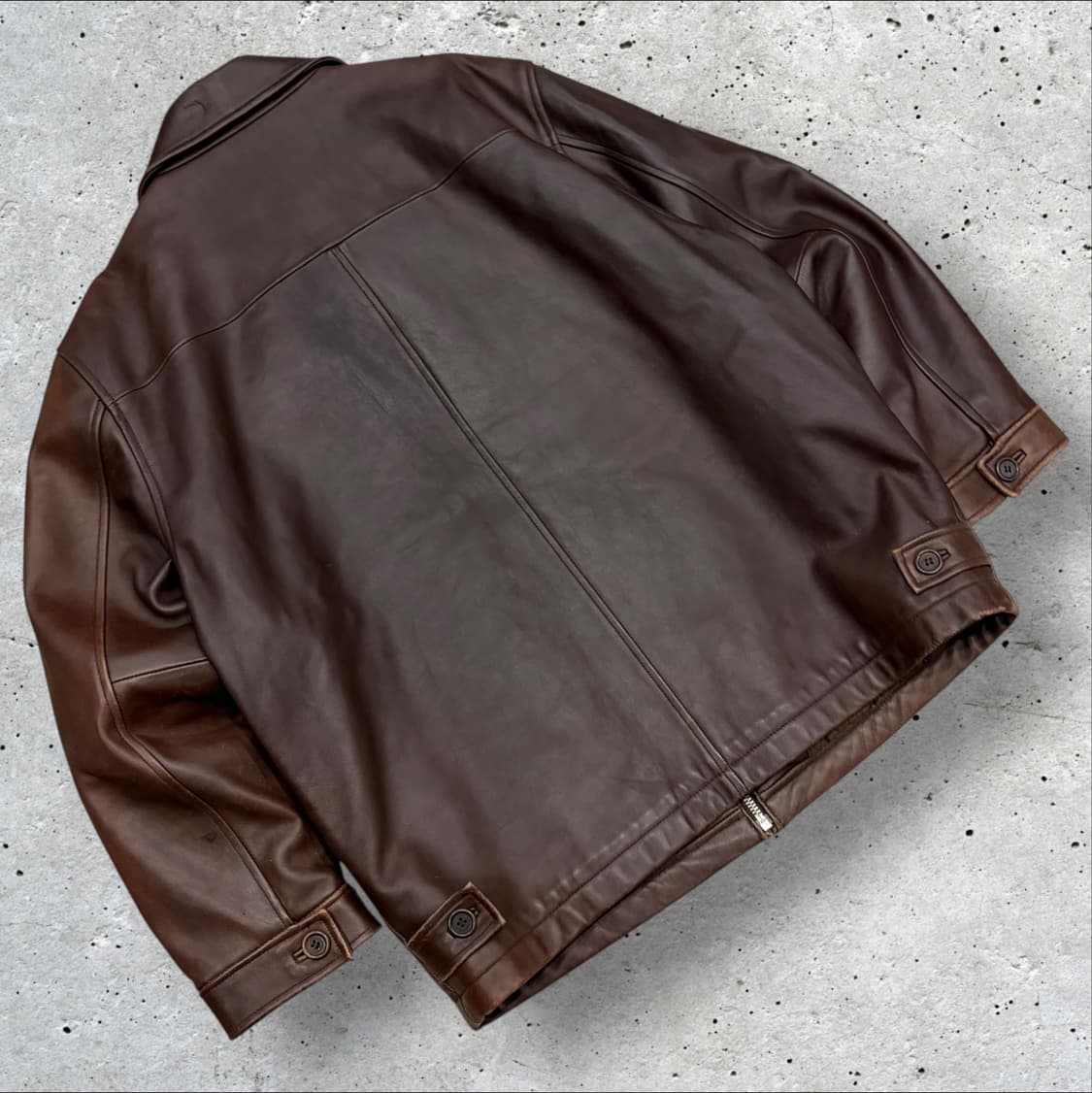 [L] 코치 빈티지 가죽 레더 자켓 브라운 C786 상품이미지2