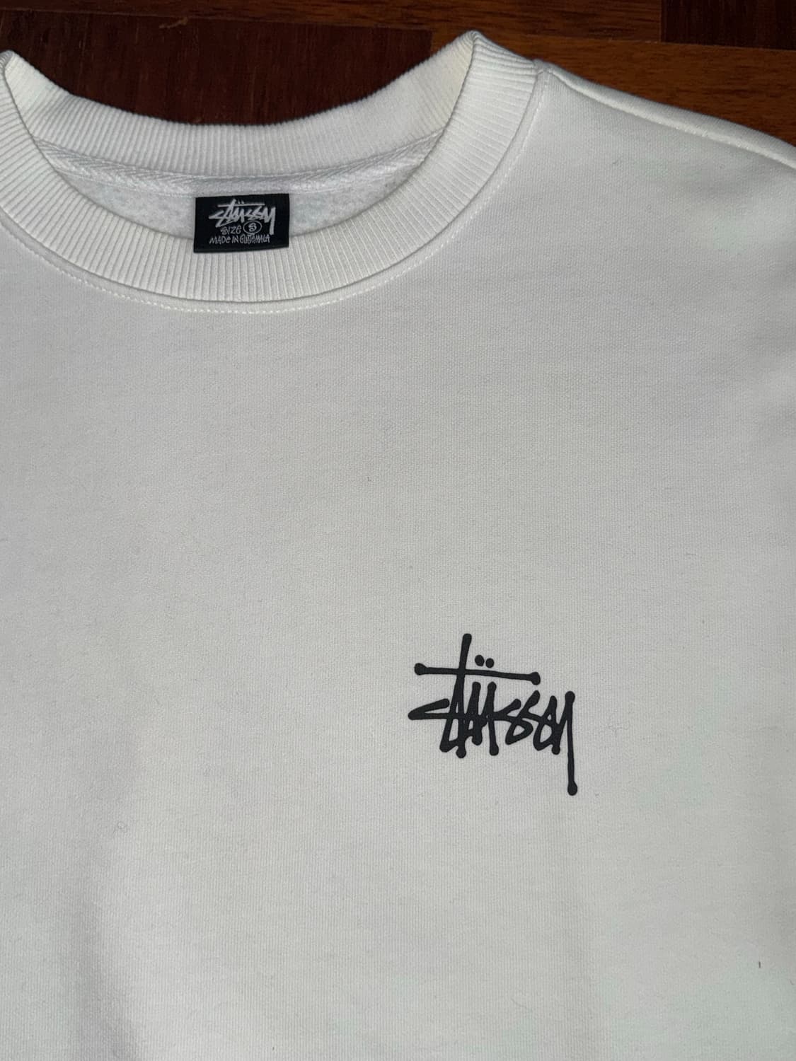 스투시 화이트 맨투맨 상품이미지3