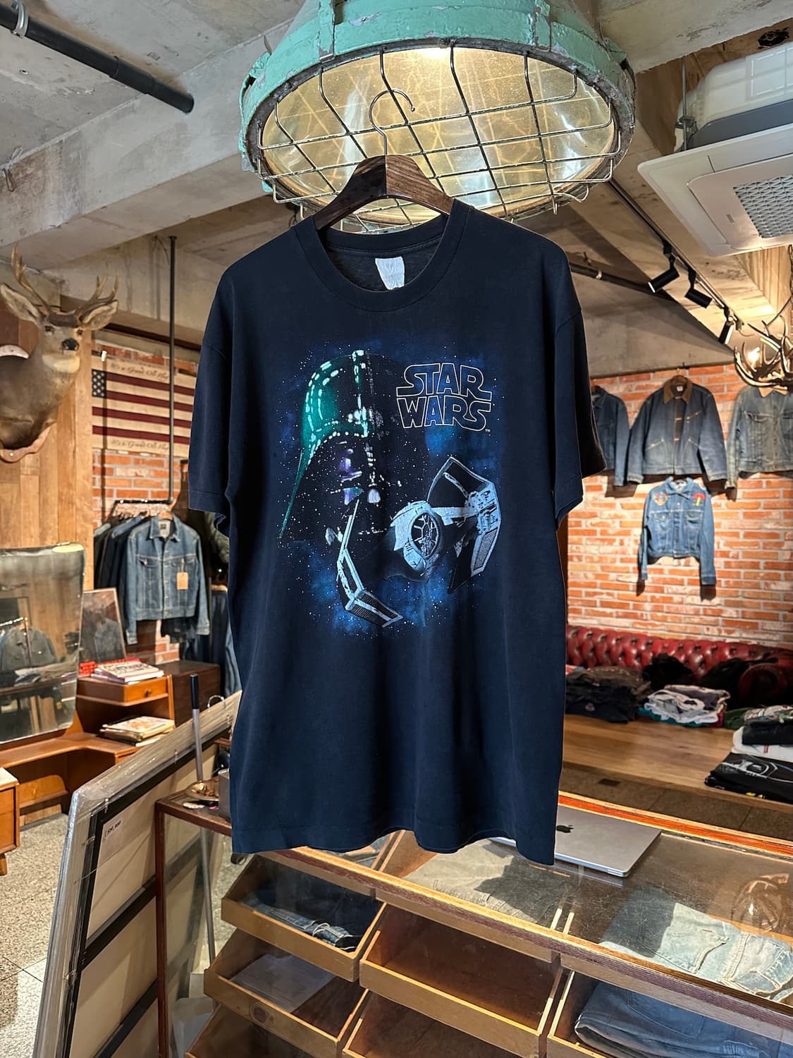 90s USA 빈티지 스타워즈 다스베이더 반팔 티셔츠 상품이미지1