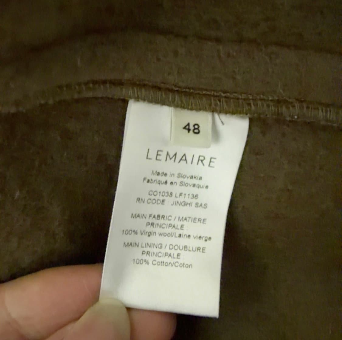 [48] 르메르 더플 울 박시 코트 브라운 상품이미지7