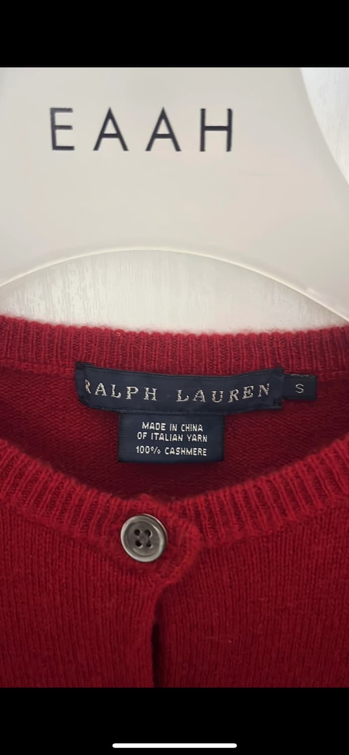 랄프로렌 캐시미어100 가디건 44,55 정품 상품이미지2