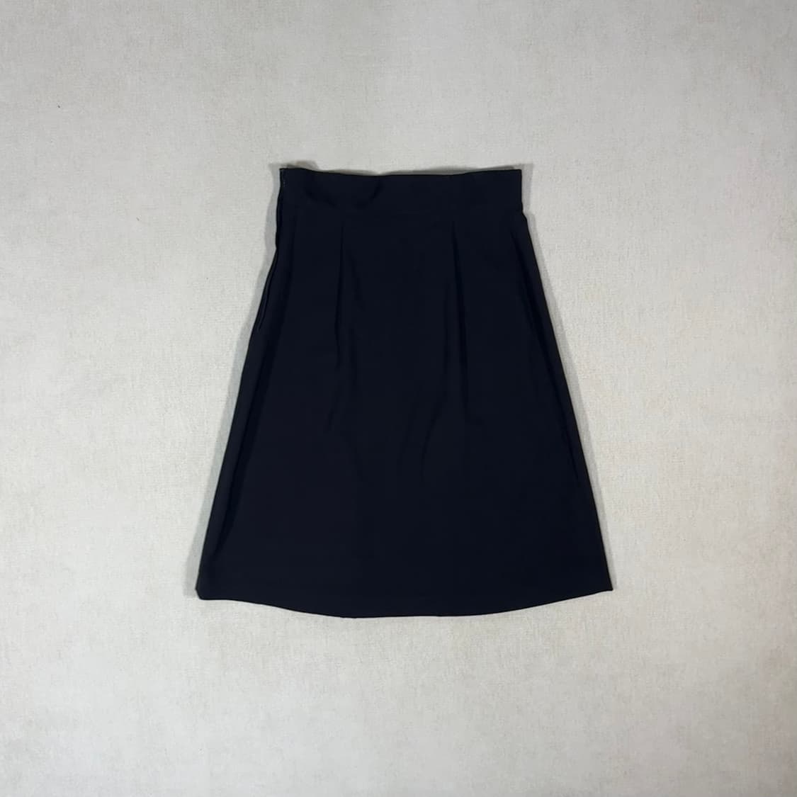 Stitch Pleated Black Skirt 상품이미지3