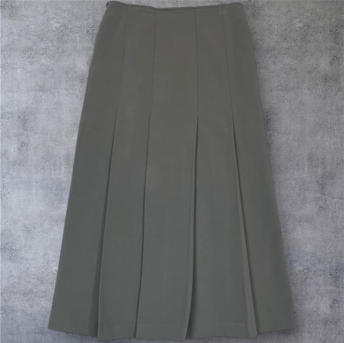노컨텐츠 Nocontent  그레이 플리츠 롱 스커트 M 상품이미지5