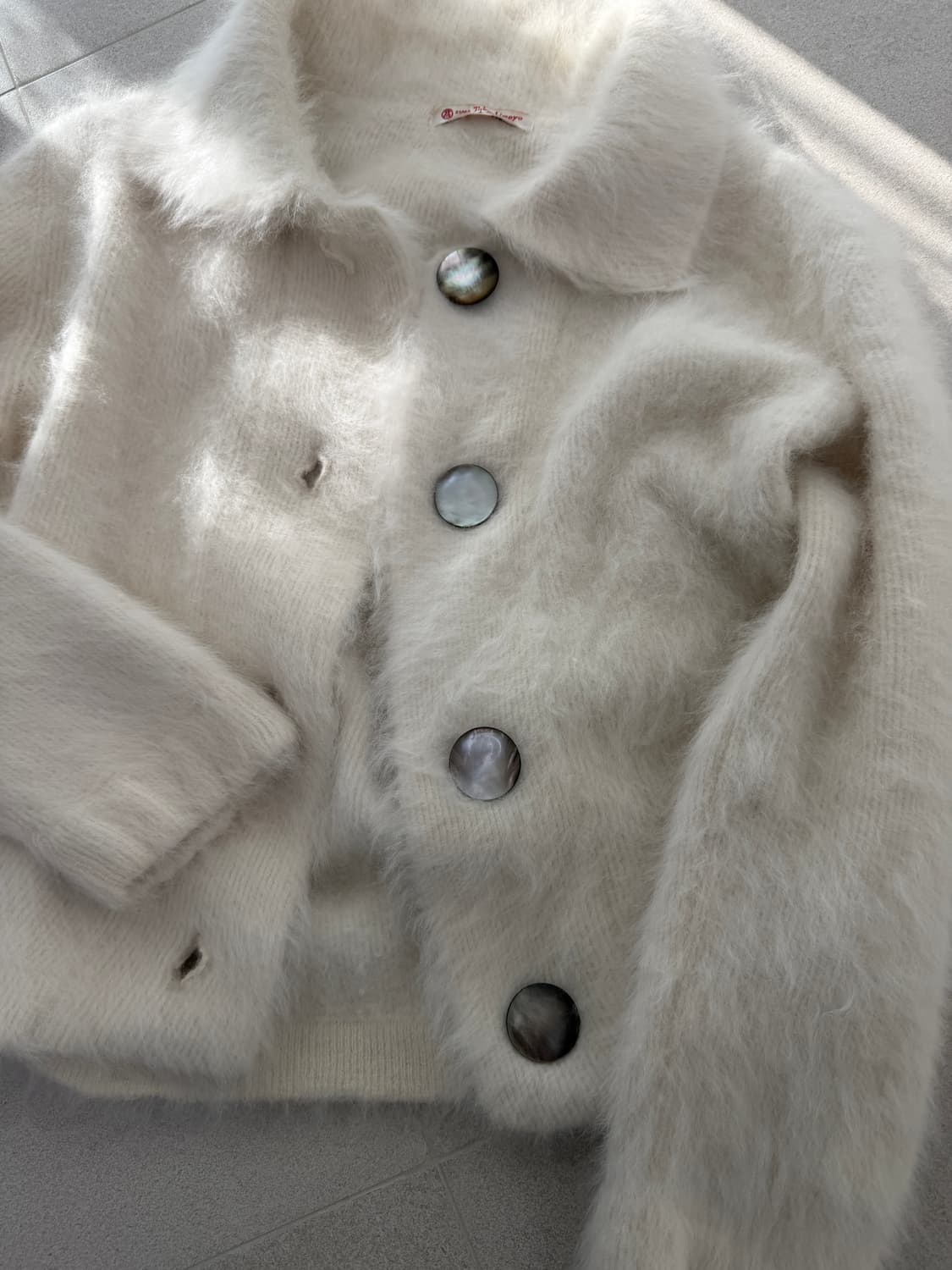 button cardigan 앙고라 왕단추 가디건 상품이미지4