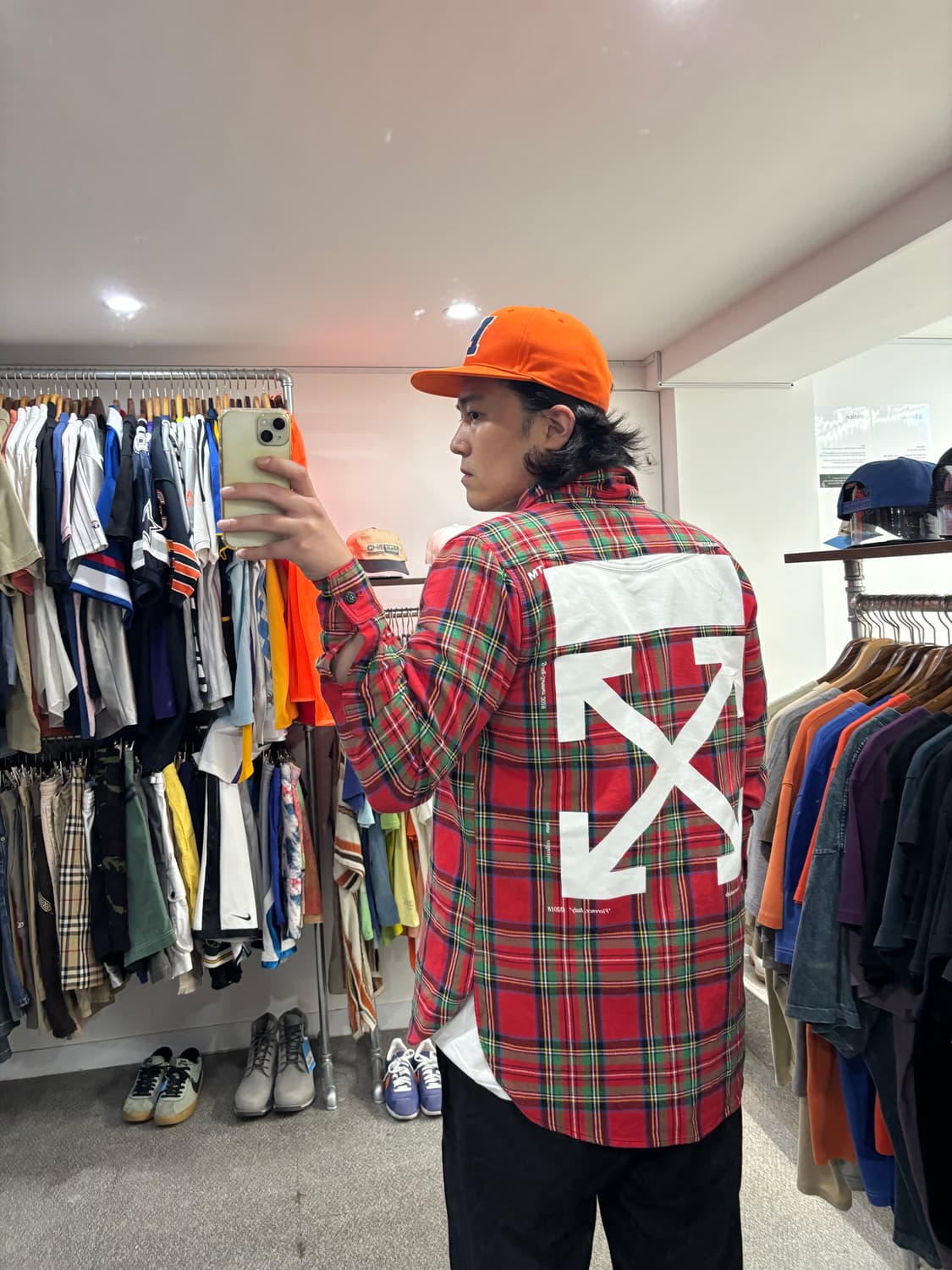 15FW 오프화이트 체크셔츠 상품이미지8