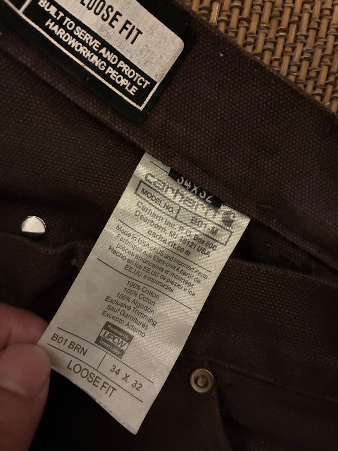 칼하트 카펜더 더블니 워크팬츠 34x32 상품이미지6