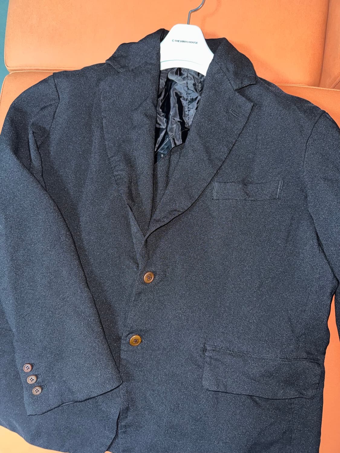 꼼데가르송 블랙 축융 자켓 상품이미지3