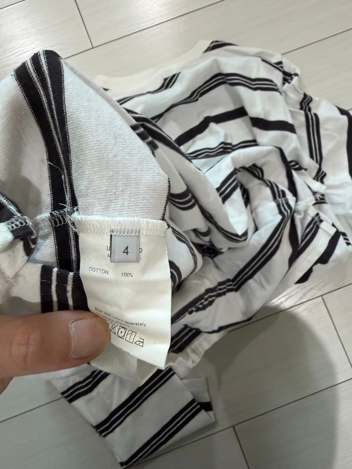 언유즈드 롱슬리브 보더 티 4사이즈 상품이미지5