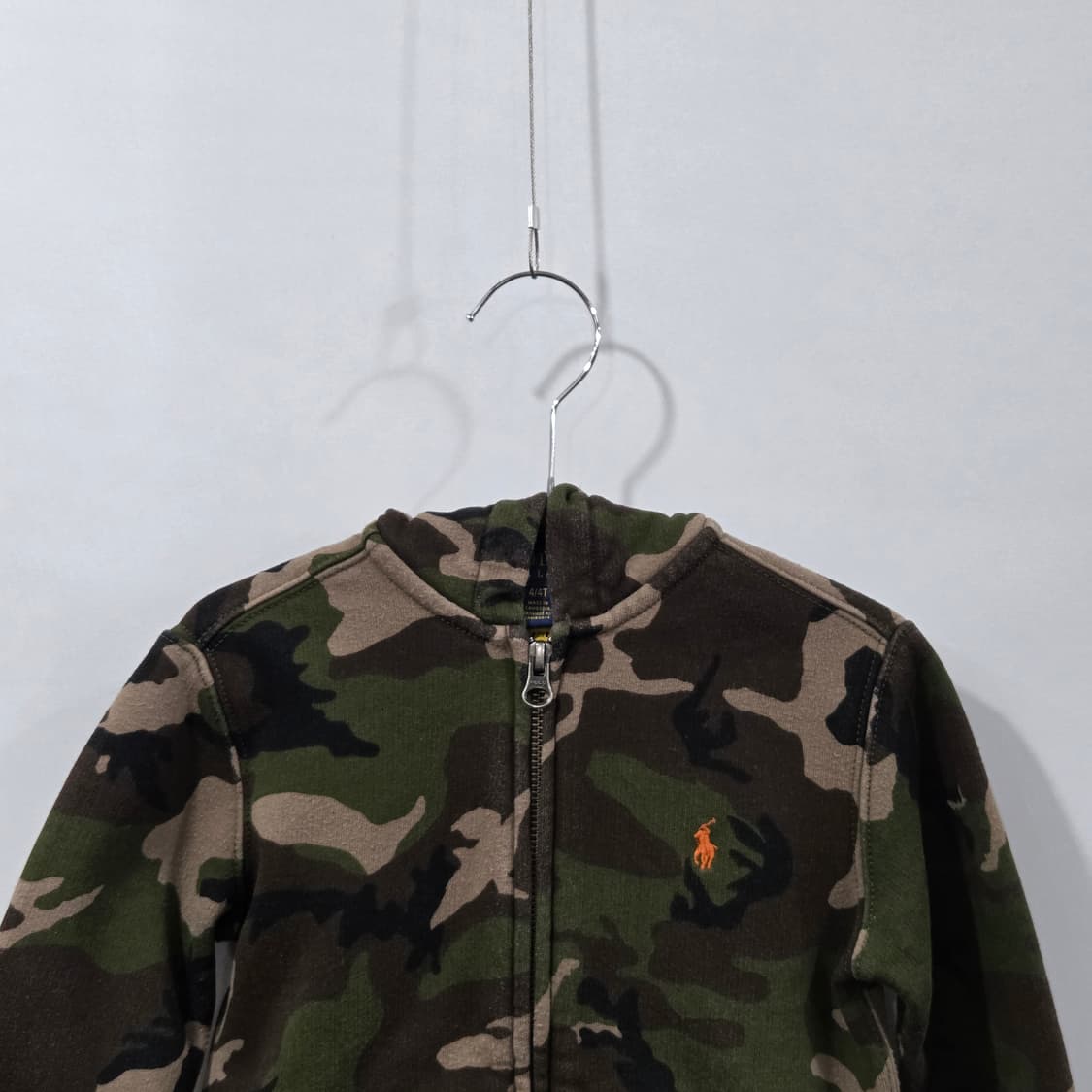 폴로랄프로렌 키즈 카모 기모 후드집업 4T 상품이미지2
