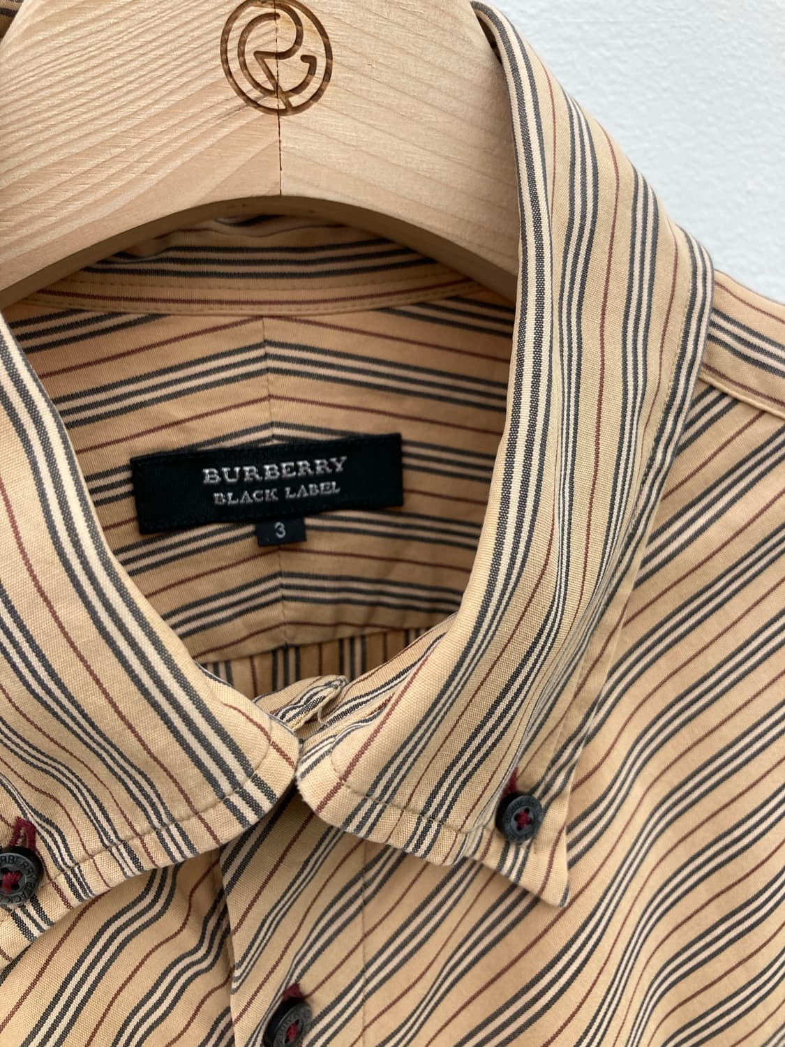 버버리 블랙라벨 스트라이프 셔츠 상품이미지4