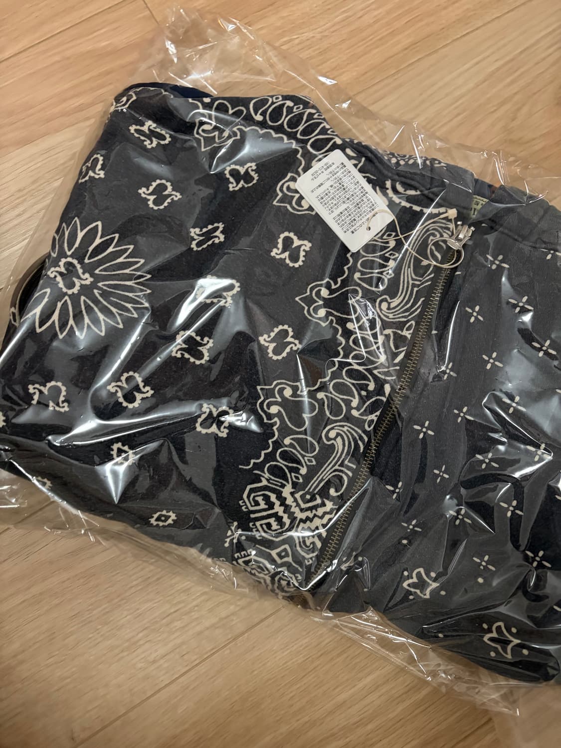 새상품) Kapital 캐피탈 플리스 반다나 비부악 후드 블루종 블랙 상품이미지2