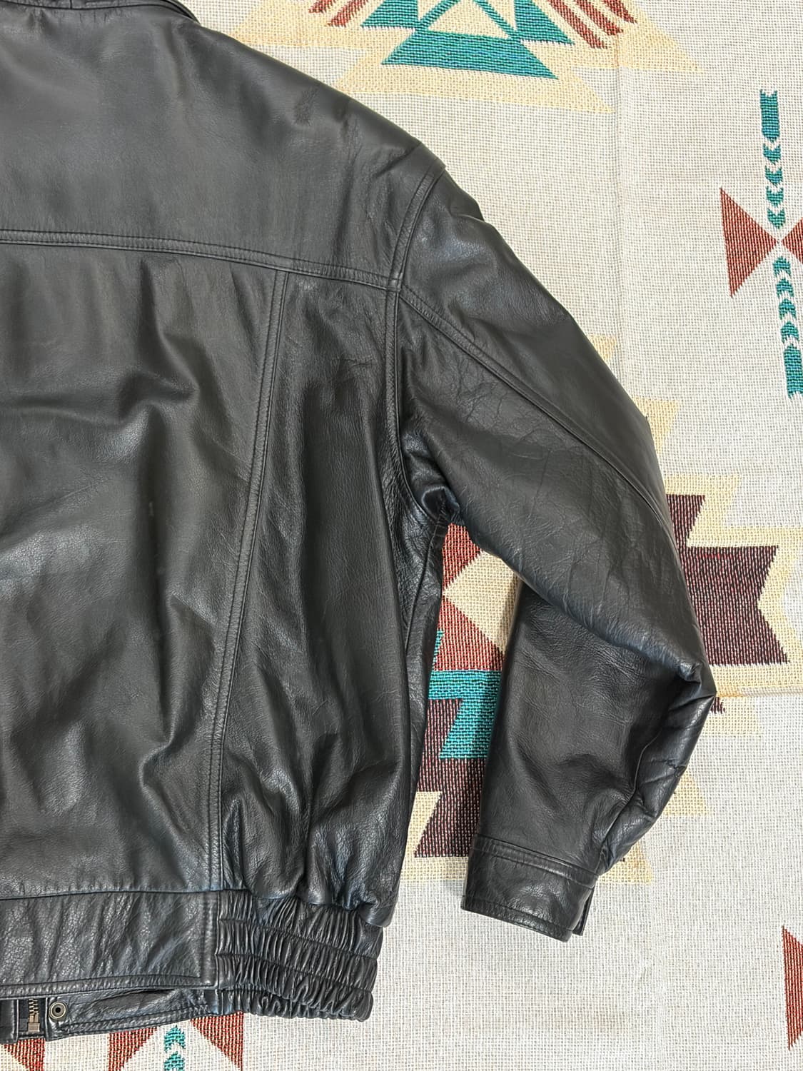 Rodeo 클래식 소가죽 봄버 레더자켓 상품이미지7