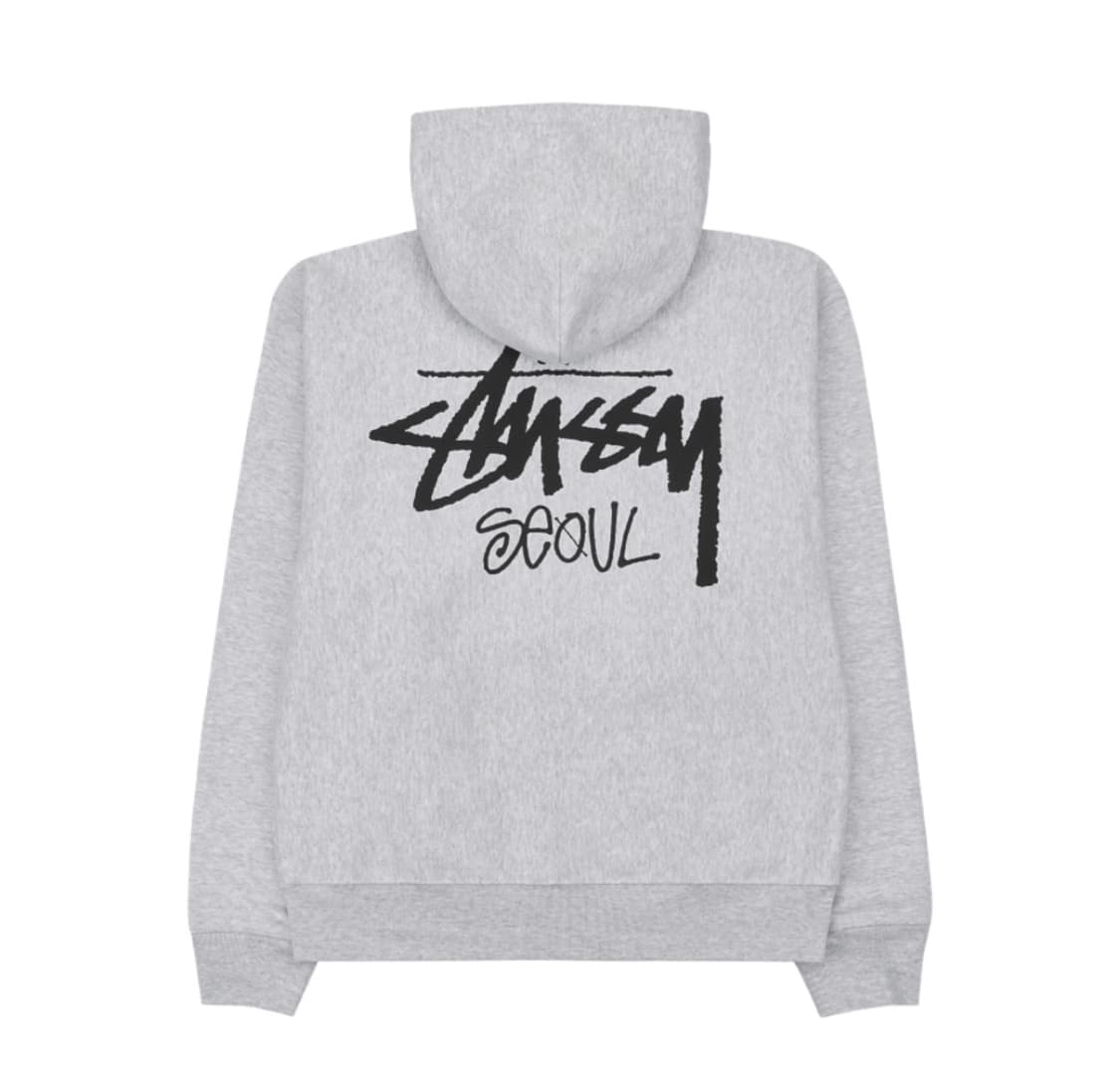 스투시 서울 후드집업 그레이 xl 상품이미지2